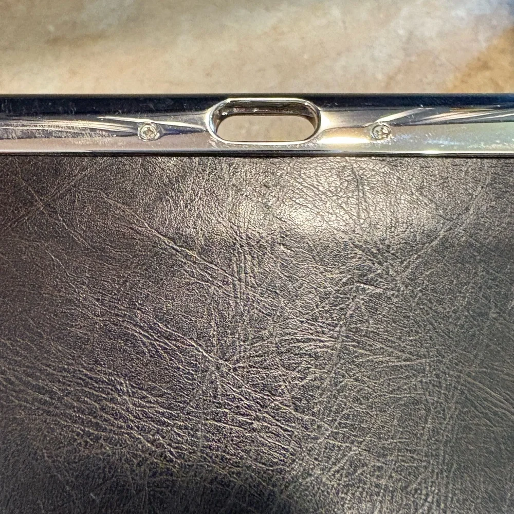 D&G Wallet Black Faux/Leather Wallet Repair Project As Is